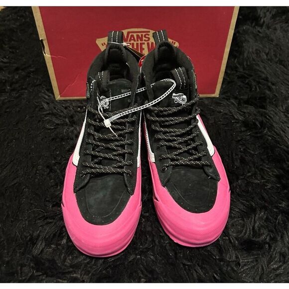 VANS sk8-hi top MTE-2 Dip black pink lace up shoes boots women’s 8 new - Picture 4 of 9